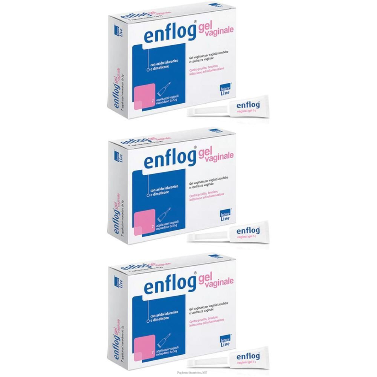 Acquista Online enflog gel vaginale 7 applicatori monodose da 5 g 3x7x5 g e Cerca l'offerta più bassa