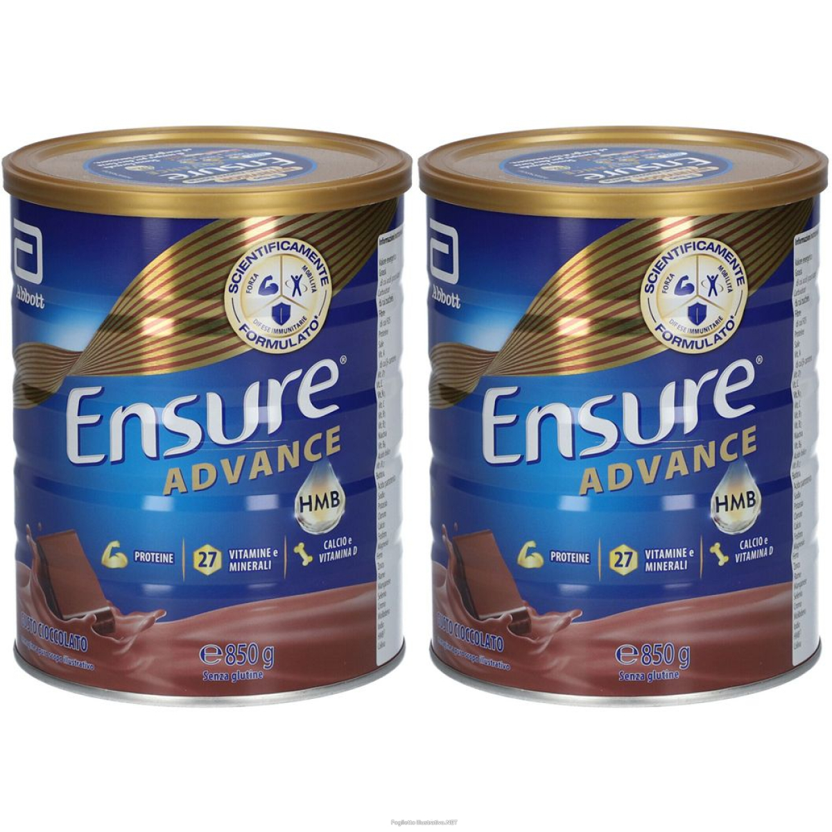 Acquista Online ensure advance formula nutrivigor in polvere cioccolato x2 2x850 g pol e Cerca l'offerta più bassa