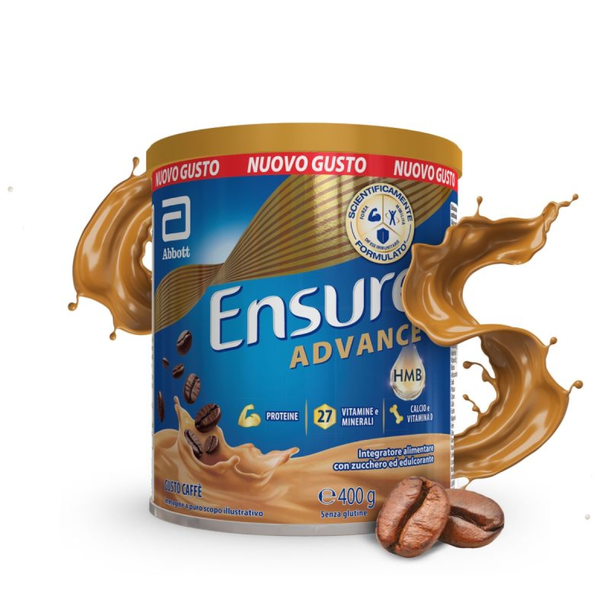 Acquista Online Ensure advance gusto caffè 400 g - integratore di vitamine e minerali e Cerca l'offerta più bassa