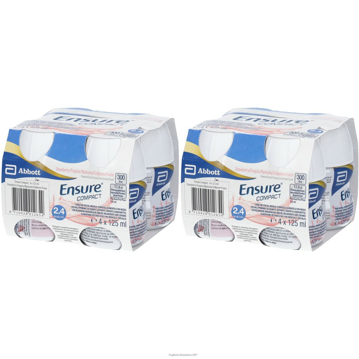Acquista Online ensure® compact fragola set da 2 2x4x125 ml soluzione bevibile e Cerca l'offerta più bassa