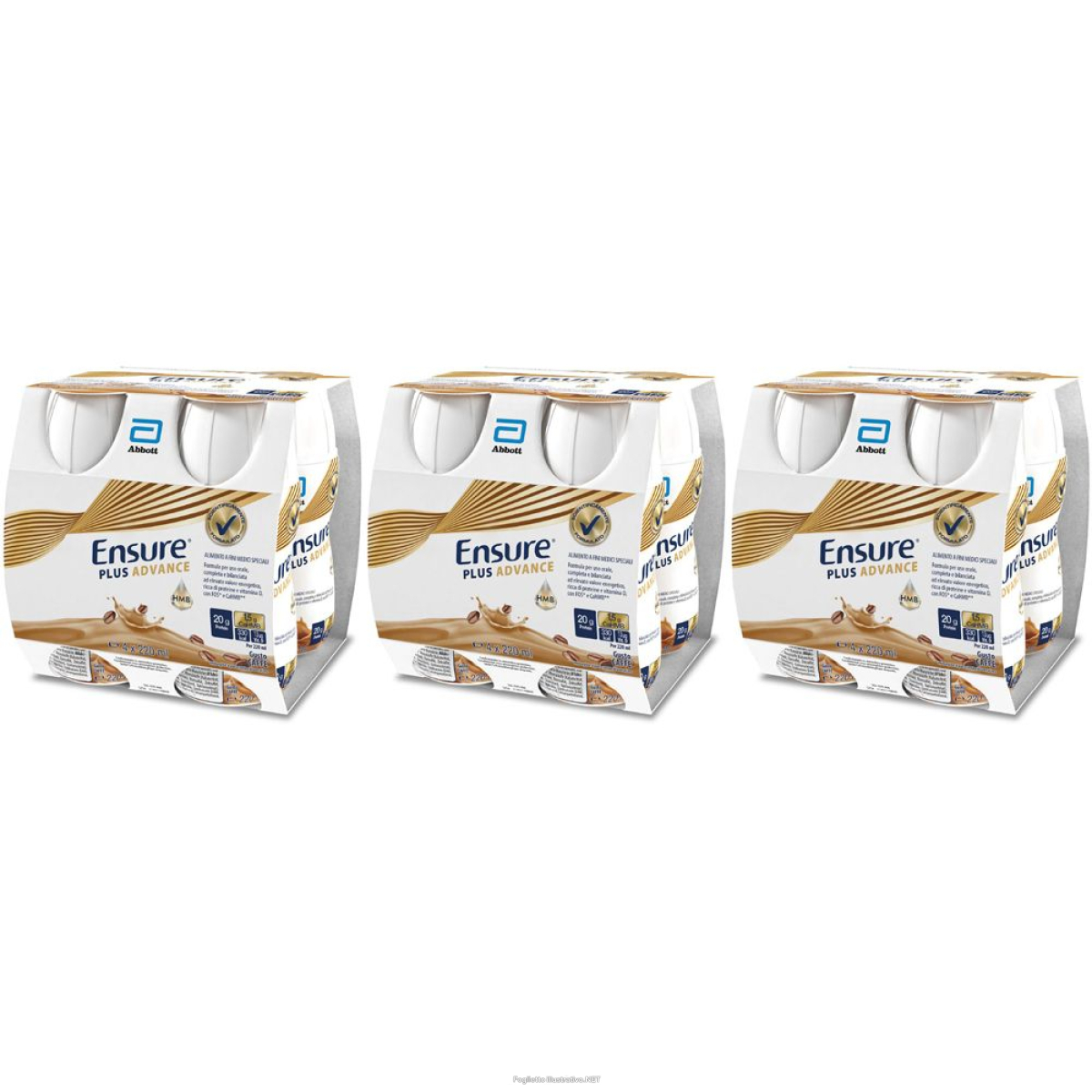 Acquista Online ensure plus advance alimento a fini medici speciali caffè set da 3 3x4 e Cerca l'offerta più bassa