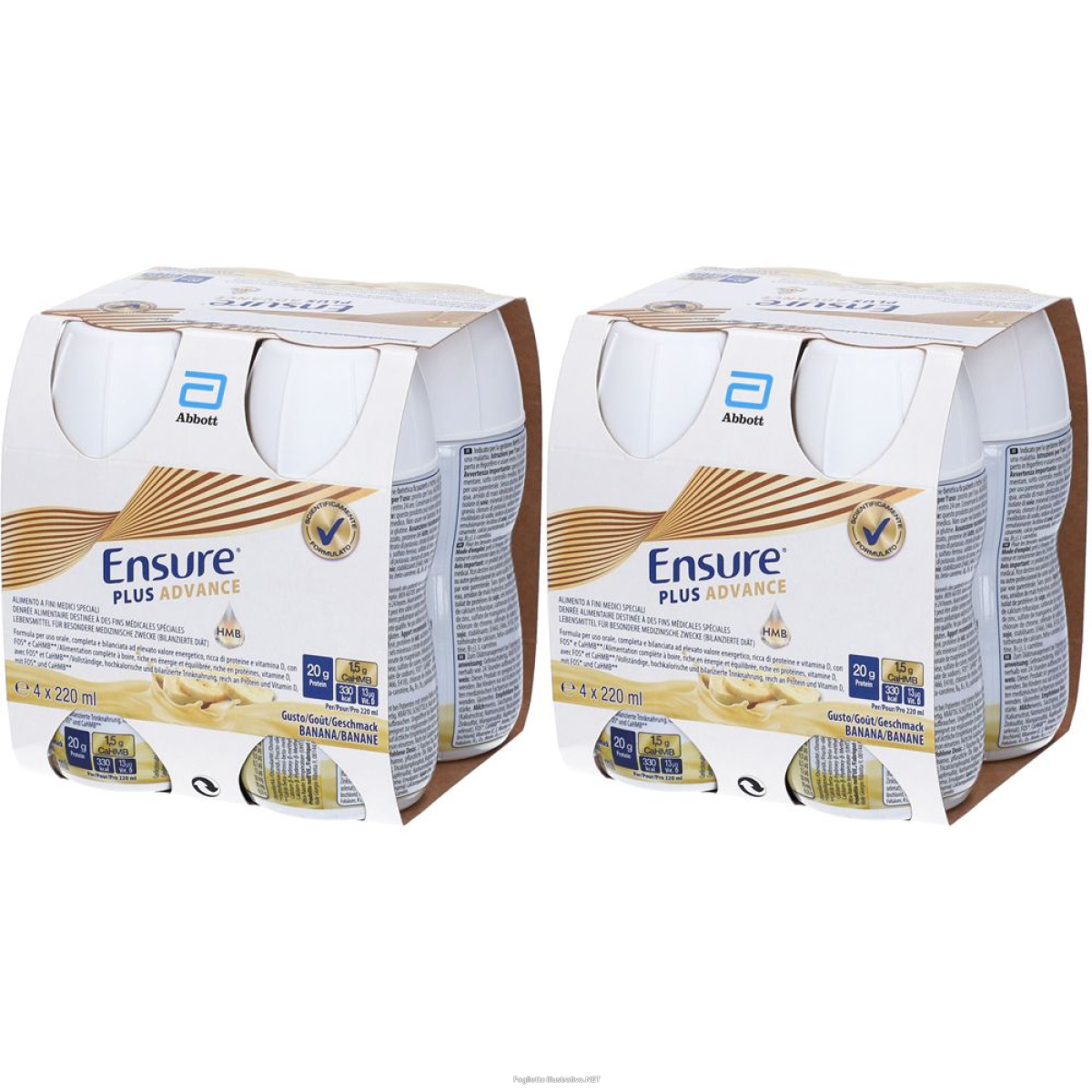 Acquista Online ensure plus advance banana set da 2 2x4x220 g soluzione bevibile e Cerca l'offerta più bassa