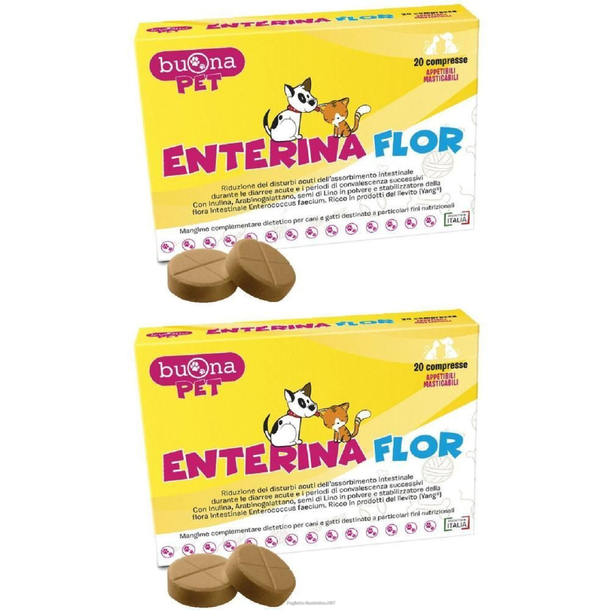 Acquista Online enterina flor 20 compresse 2x25 g e Cerca l'offerta più bassa