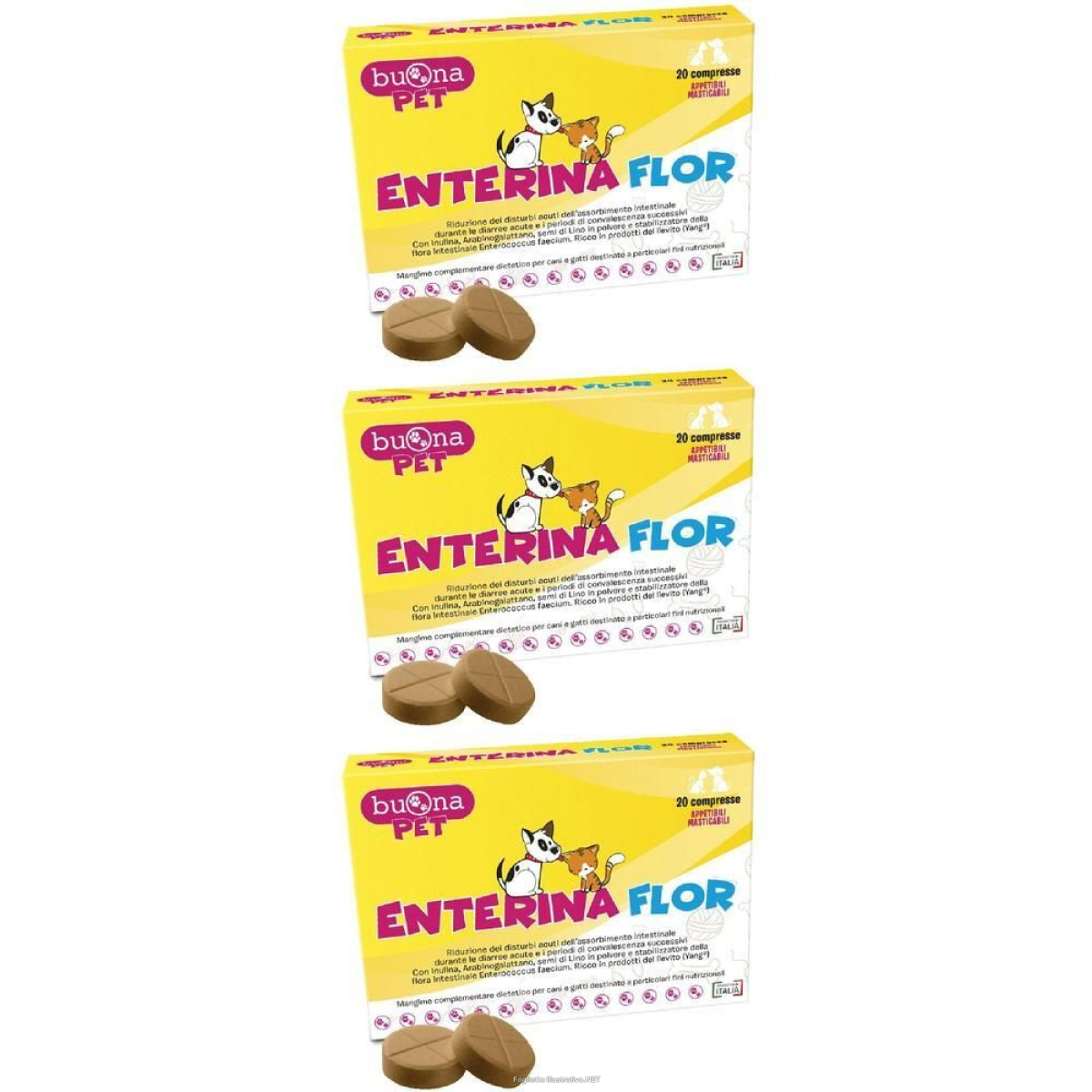 Acquista Online enterina flor 20 compresse 3x25 g e Cerca l'offerta più bassa