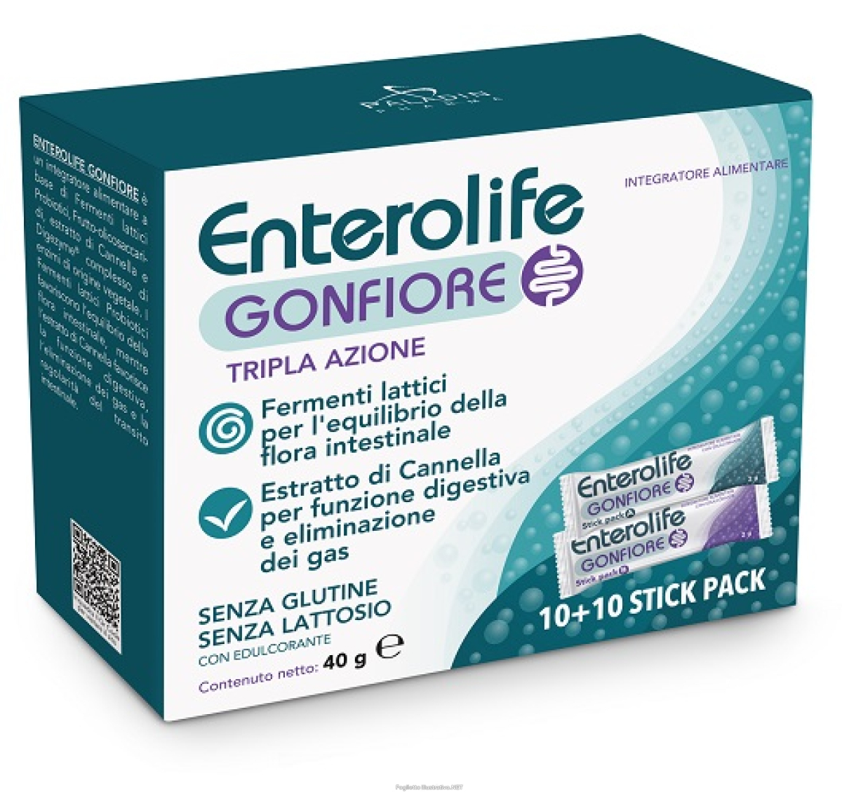 Acquista Online enterolife -  gonfiore tripla azione fermenti lattici confezione 10+10 stick e Cerca l'offerta più bassa