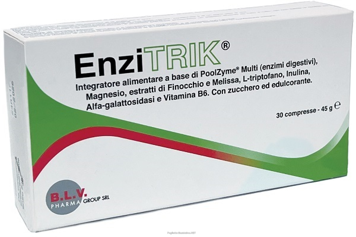 Acquista Online enzitrik integratore per il benessere del sistema digerente 30 compresse e Cerca l'offerta più bassa