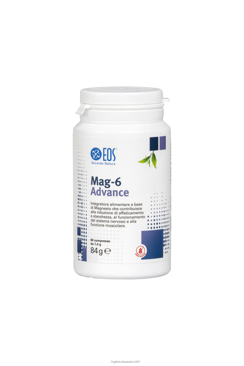Acquista Online eos mag 6 advance integratore per la funzione cerebrale e muscolare 60 compresse e Cerca l'offerta più bassa
