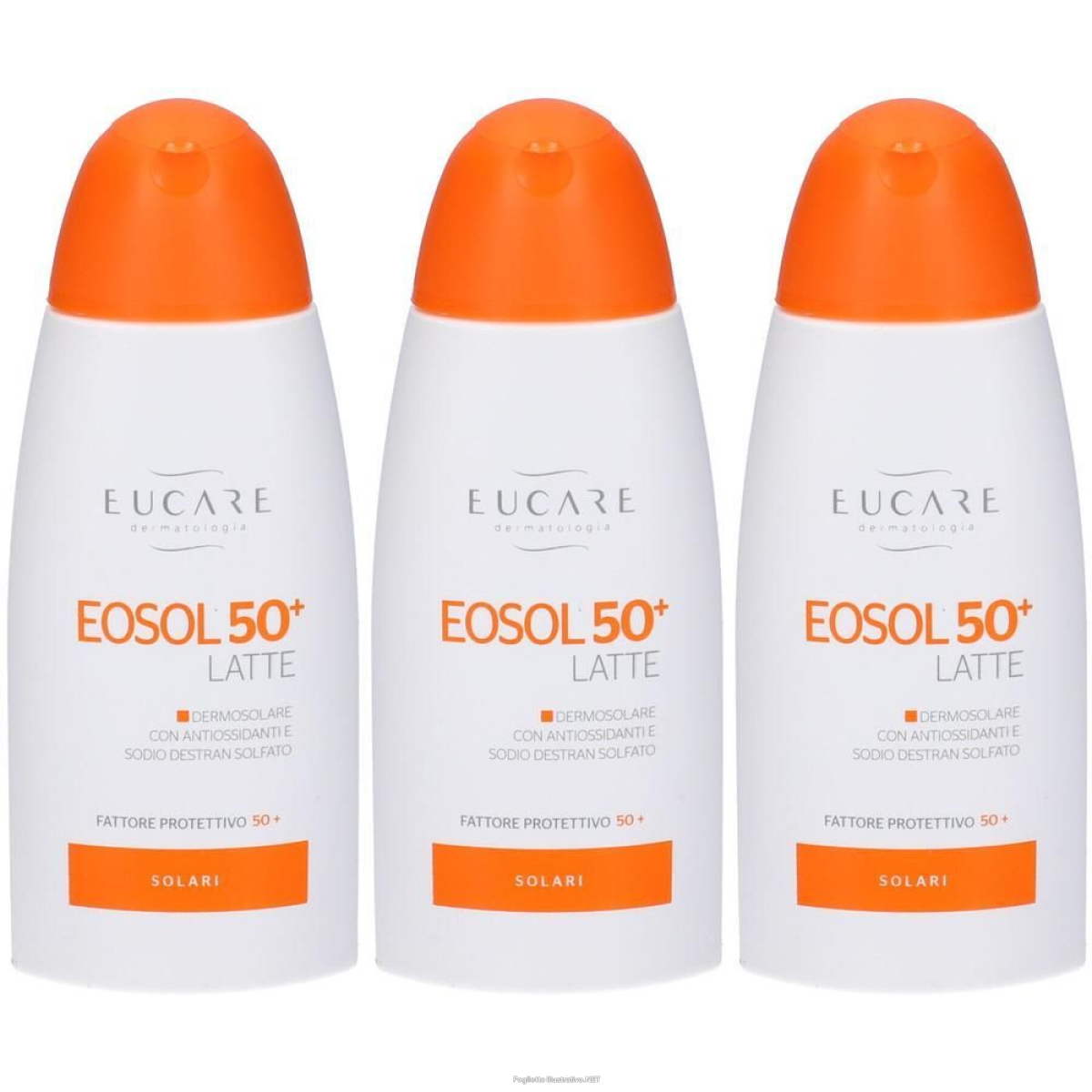 Acquista Online eosol latte solare spf50+ 3x125 ml e Cerca l'offerta più bassa