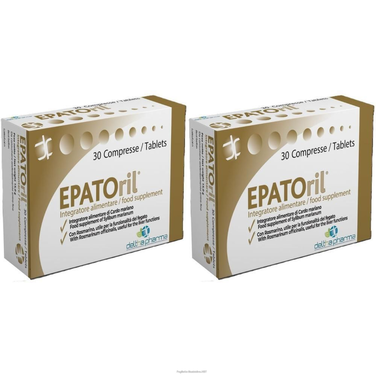 Acquista Online epatoril 30 compresse per la unzionalità del fegato 2x15 g e Cerca l'offerta più bassa