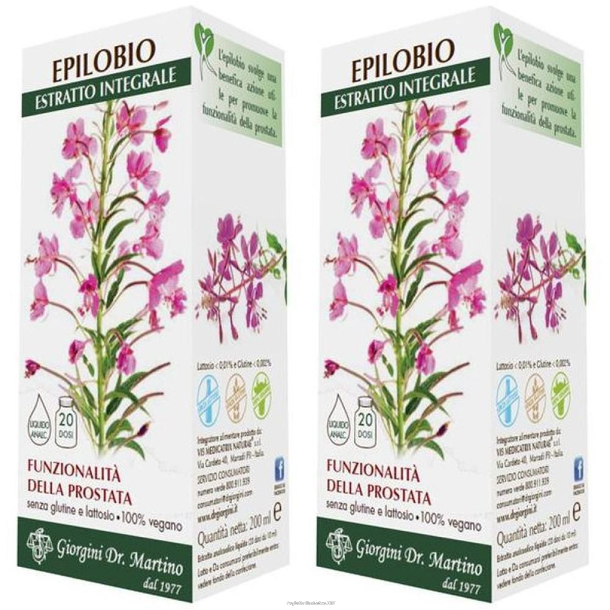 Acquista Online epilobio estratto integrale 200 ml 2x200 ml soluzione orale e Cerca l'offerta più bassa