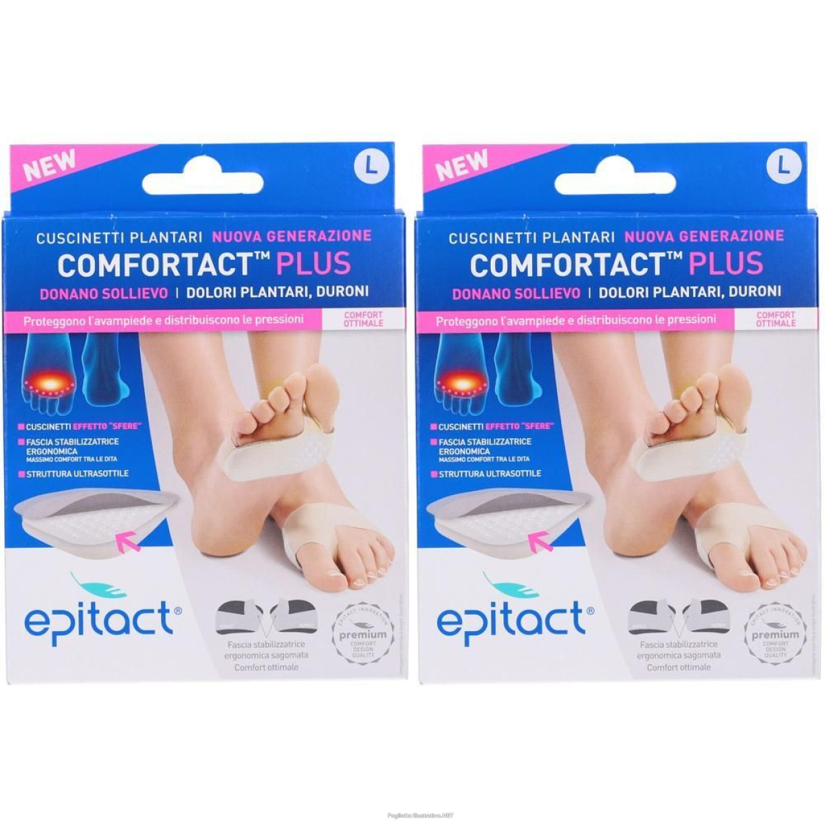 Acquista Online epitact cuscinetti doppia protezione taglia l 2x1 st e Cerca l'offerta più bassa