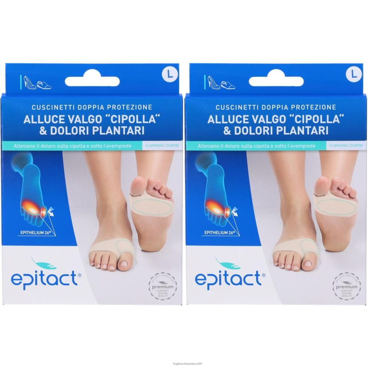 Acquista Online epitact cuscinetto protettivo in silicone uso podologico taglia l 2x1 e Cerca l'offerta più bassa