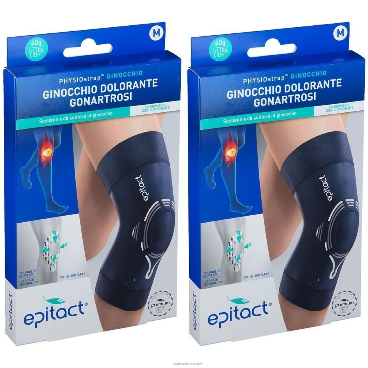 Acquista Online epitact® ginocchiera m 2x1 st e Cerca l'offerta più bassa