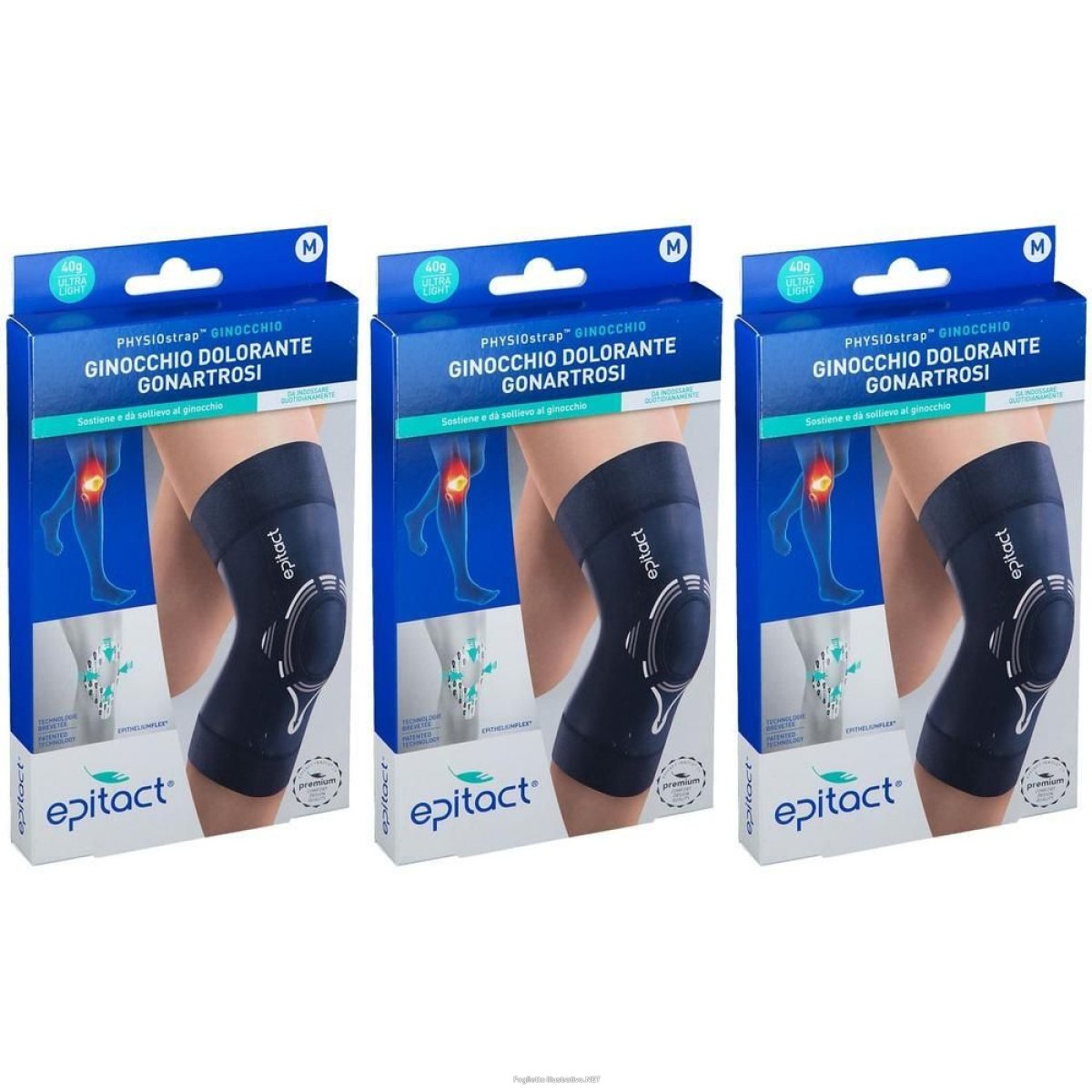 Acquista Online epitact® ginocchiera m 3x1 st e Cerca l'offerta più bassa