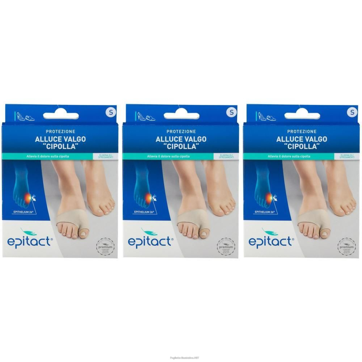 Acquista Online epitact® protezione per alluce valgo con gel di epithelium 26® s 3x1 p e Cerca l'offerta più bassa