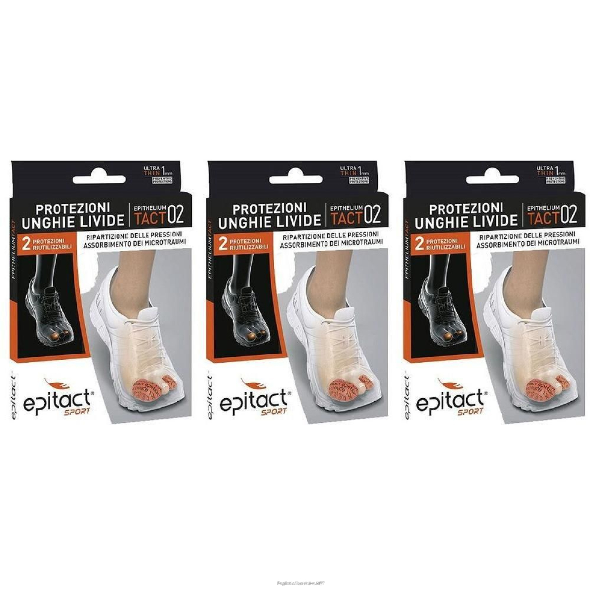 Acquista Online epitact sport epithelium tact 02 protezione unghie livide misura l 3x2 e Cerca l'offerta più bassa