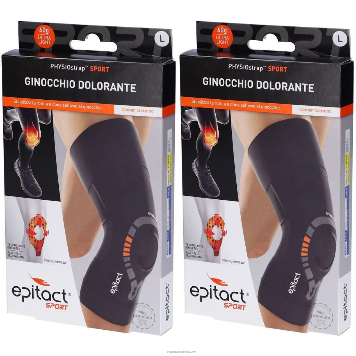 Acquista Online epitact sport ginocchiera l 1 pezzo 2x1 pz bendaggio/i e Cerca l'offerta più bassa