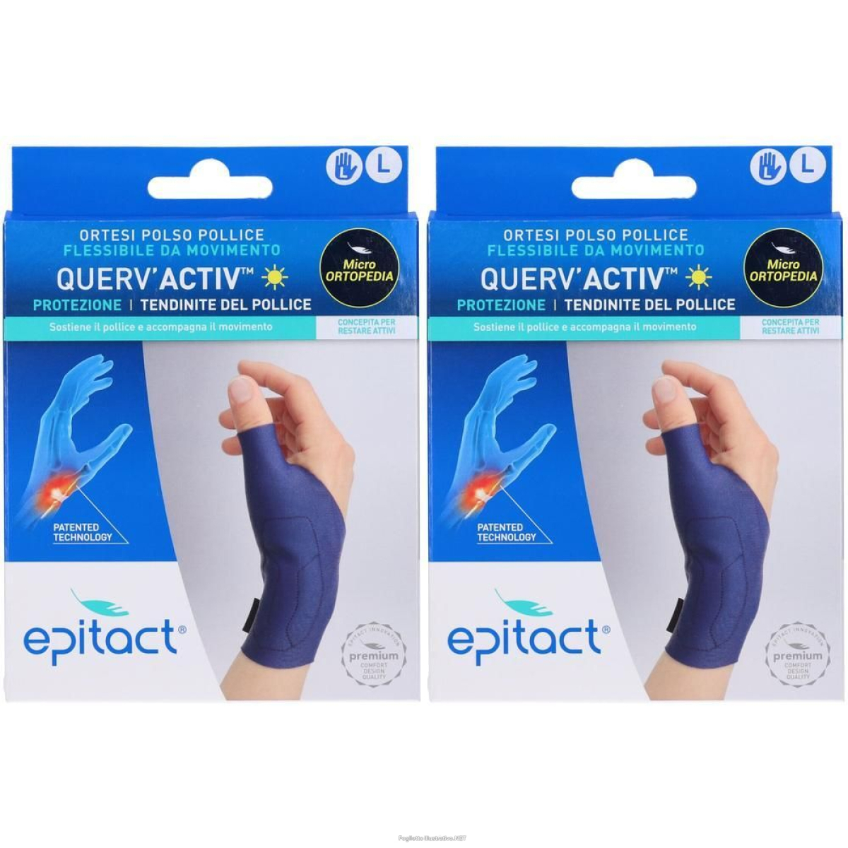 Acquista Online Epitact Tutore Polso/Pollice Querv'activ Mano Sinistra Taglia L 2x1 St e Cerca l'offerta più bassa