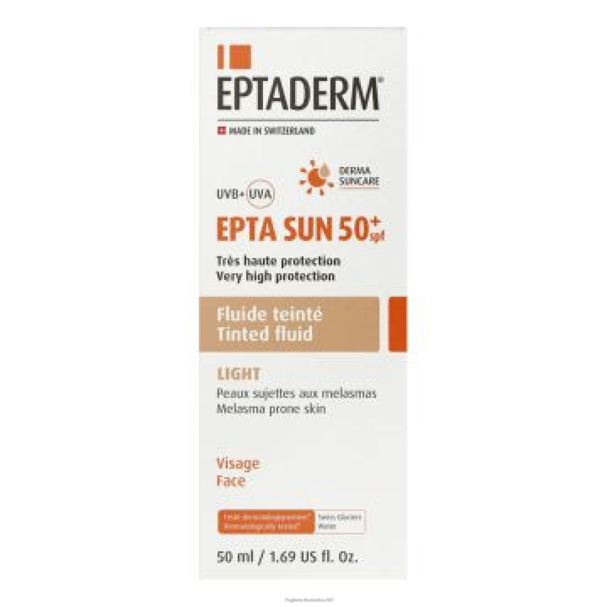 Acquista Online eptaderm epta sun spf50+ fluido colorato chiaro 50ml e Cerca l'offerta più bassa