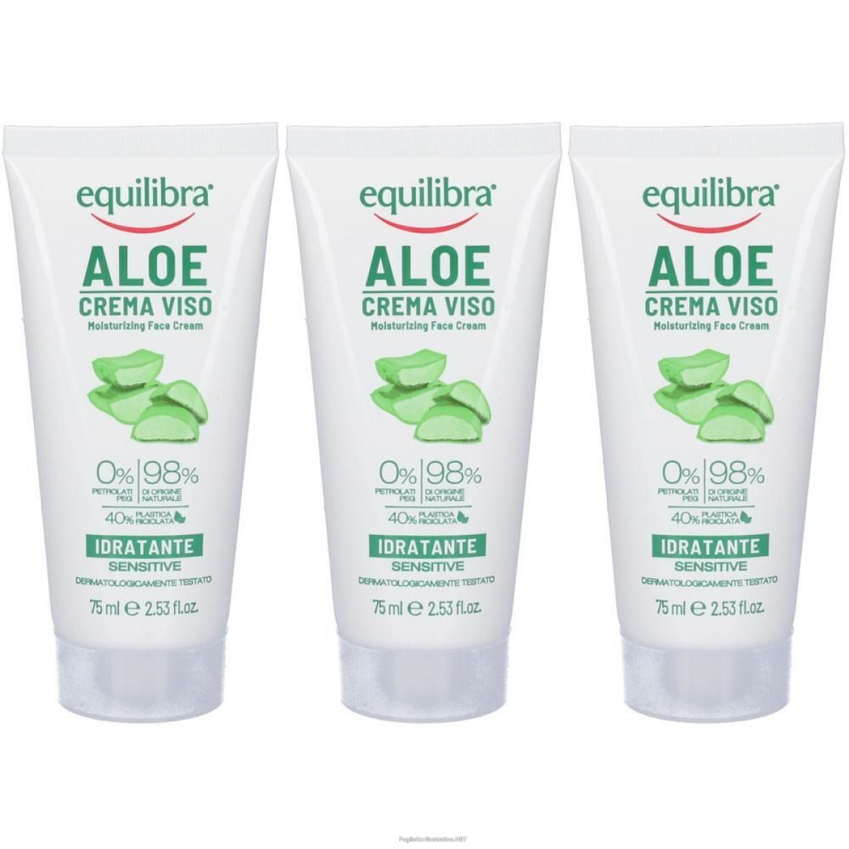 Acquista Online equilibra® aloe crema viso idratante 3x75 ml e Cerca l'offerta più bassa