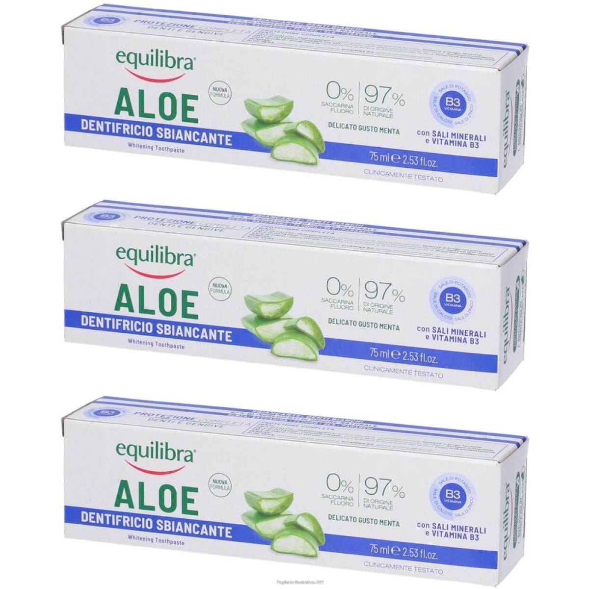 Acquista Online equilibra aloe dentifricio sbiancante 75 ml e Cerca l'offerta più bassa