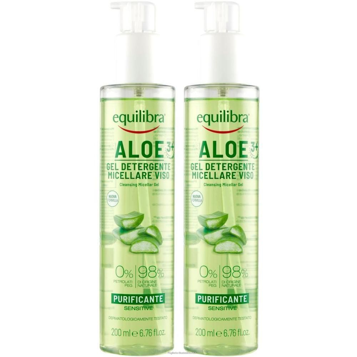 Acquista Online equilibra® aloe gel detergente micellare viso 2x200 ml e Cerca l'offerta più bassa