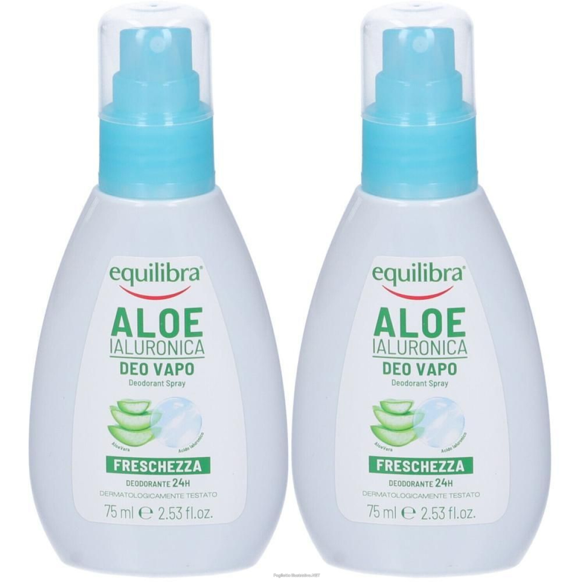 Acquista Online equilibra aloe ialuronica deo vapo deodorante spray 2x75 ml e Cerca l'offerta più bassa