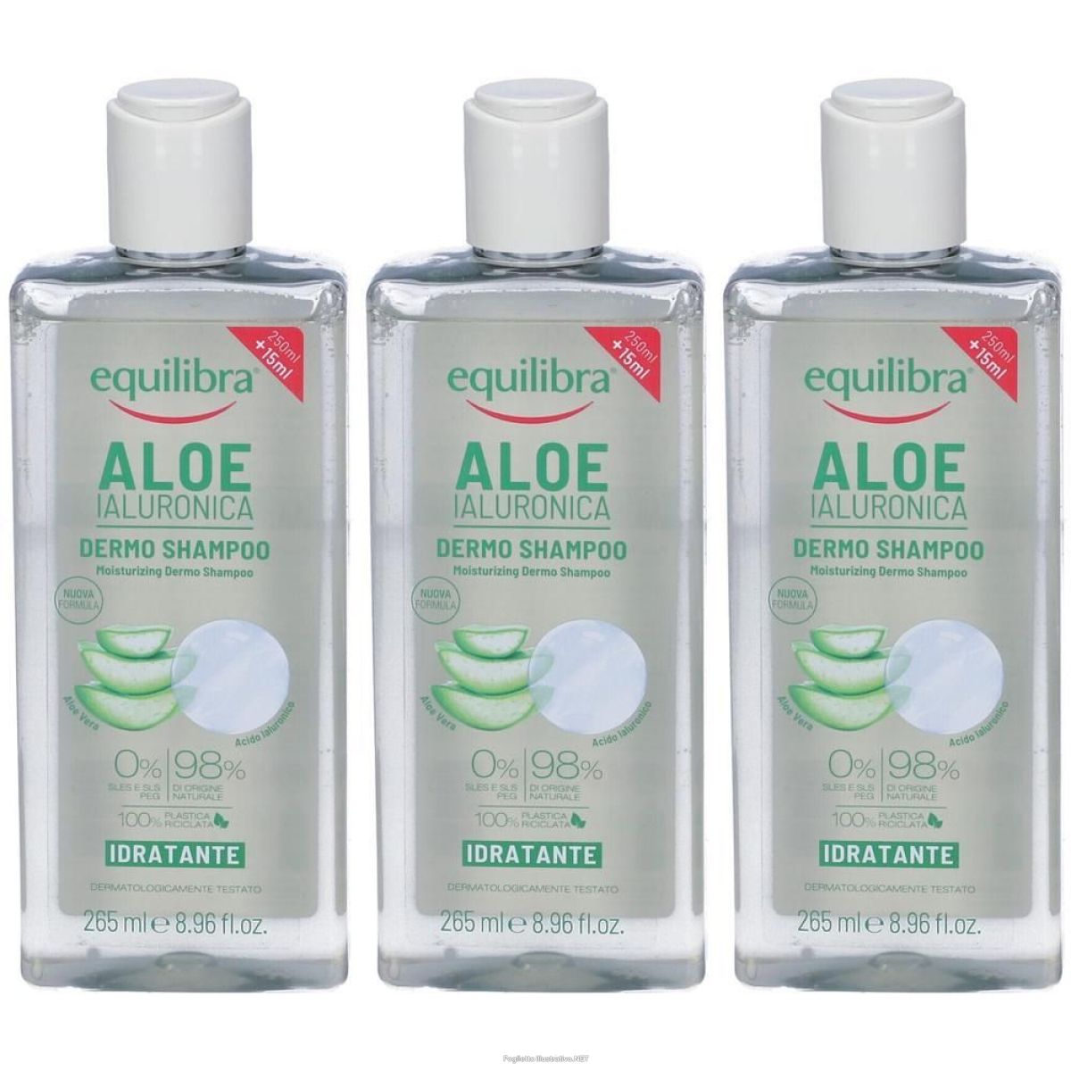 Acquista Online equilibra® aloe ialuronica dermo shampoo 3x265 ml e Cerca l'offerta più bassa