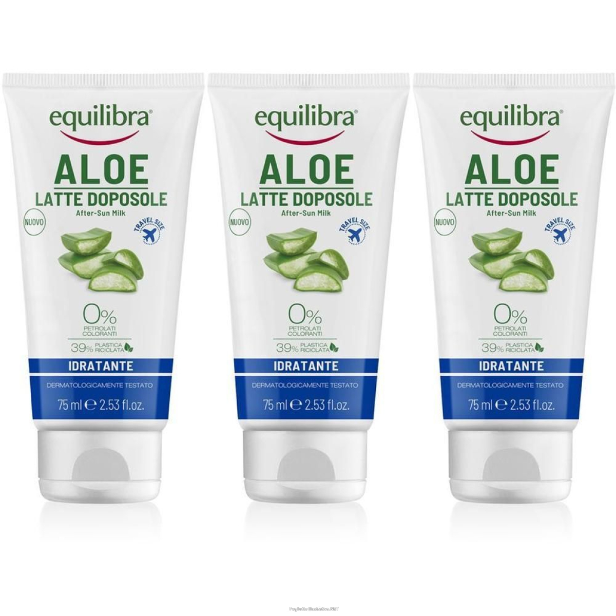 Acquista Online equilibra® aloe latte doposole 3x75 ml e Cerca l'offerta più bassa