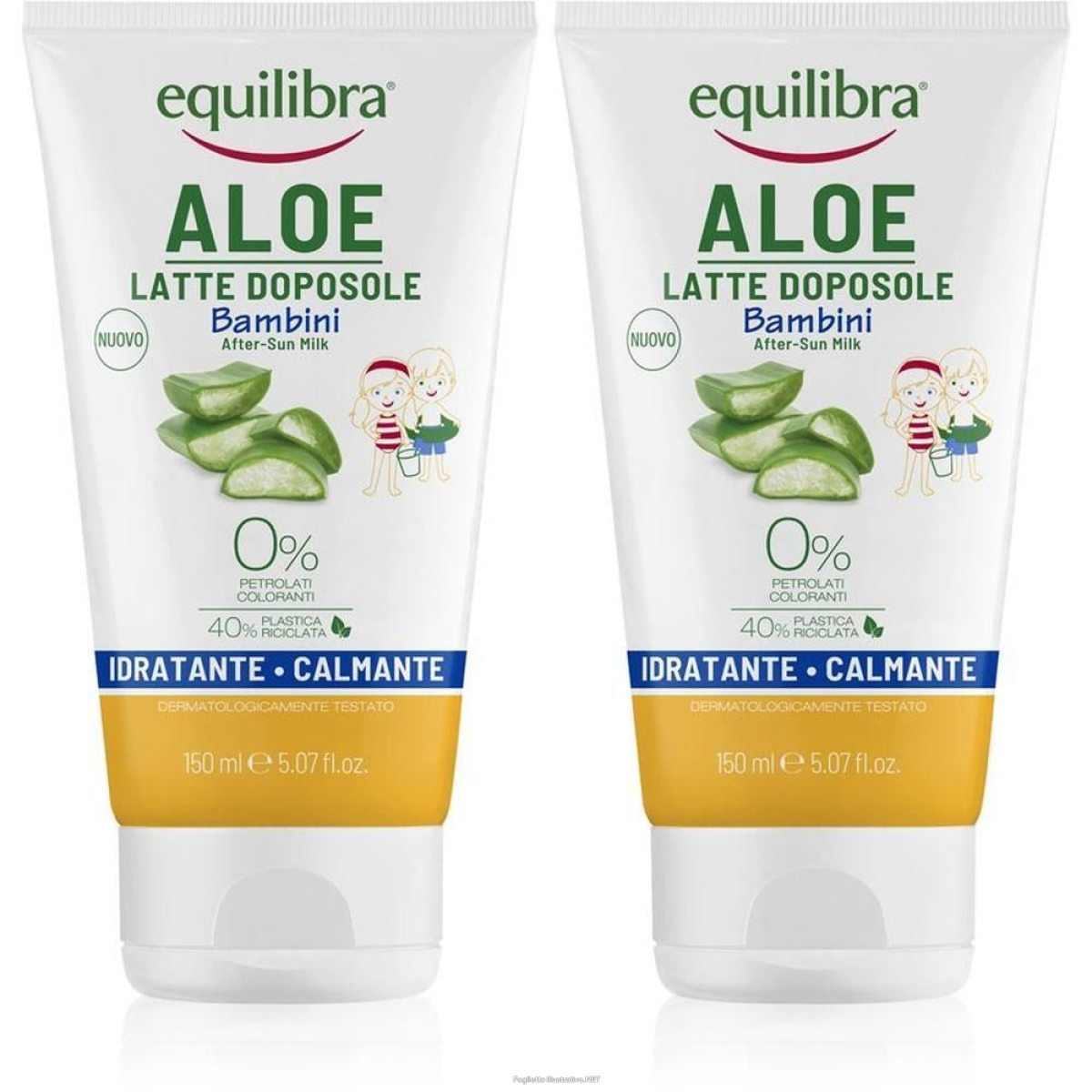 Acquista Online equilibra® aloe latte doposole bambini 2x150 ml e Cerca l'offerta più bassa