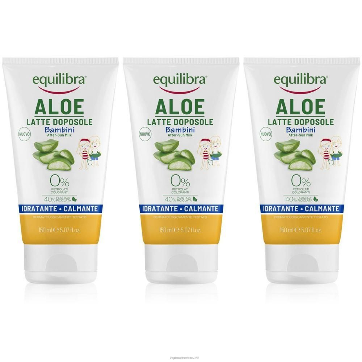 Acquista Online equilibra® aloe latte doposole bambini 3x150 ml e Cerca l'offerta più bassa