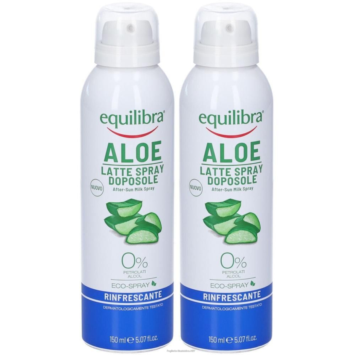 Acquista Online equilibra®aloe latte spray doposole 2x150 ml e Cerca l'offerta più bassa