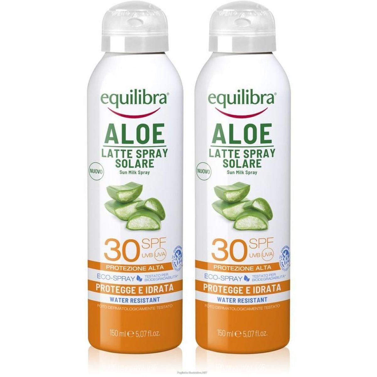 Acquista Online equilibra® aloe latte spray solare spf 30 2x150 ml e Cerca l'offerta più bassa