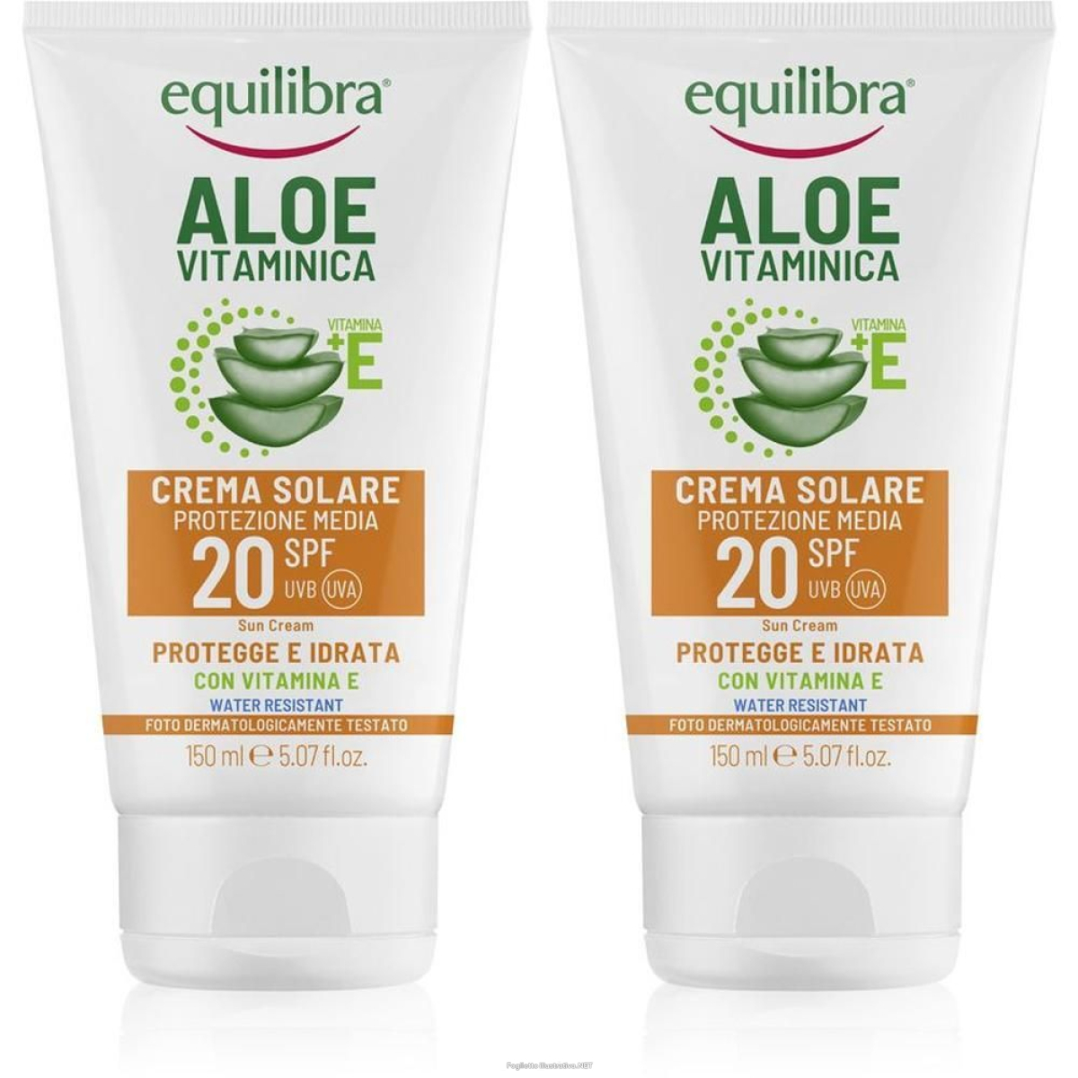 Acquista Online equilibra aloe vitaminica crema solare spf 20 1510 ml e Cerca l'offerta più bassa