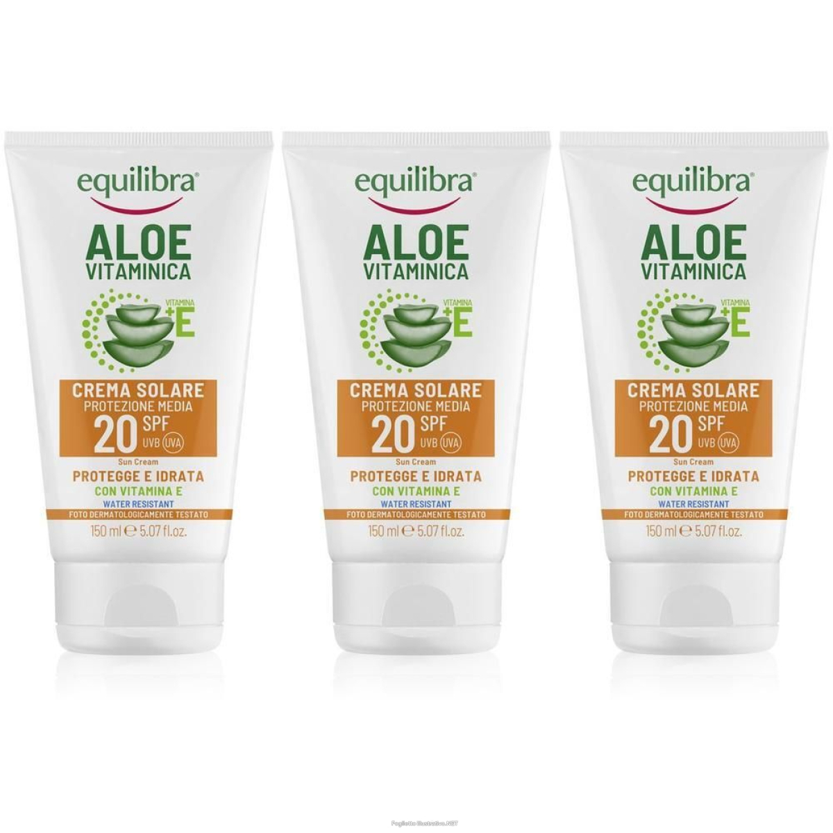 Acquista Online equilibra aloe vitaminica crema solare spf 20 1510 ml e Cerca l'offerta più bassa