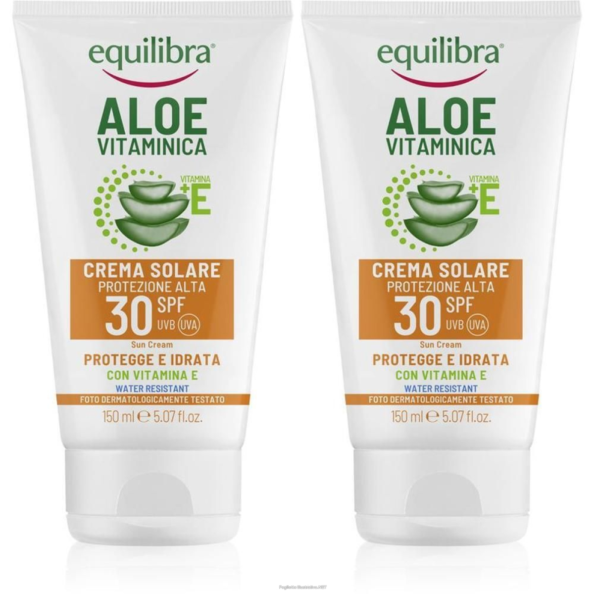 Acquista Online equilibra aloe vitaminica crema solare spf 30 2x150 ml e Cerca l'offerta più bassa