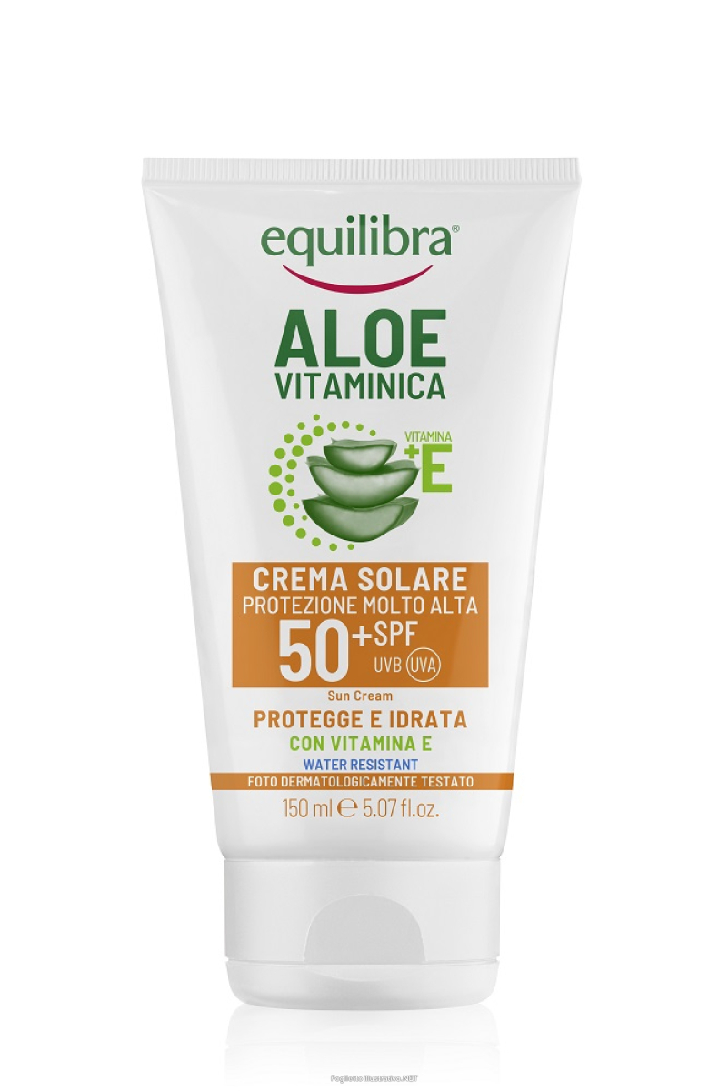 Acquista Online equilibra aloe vitaminica crema solare viso spf50+ 150 ml solare e Cerca l'offerta più bassa