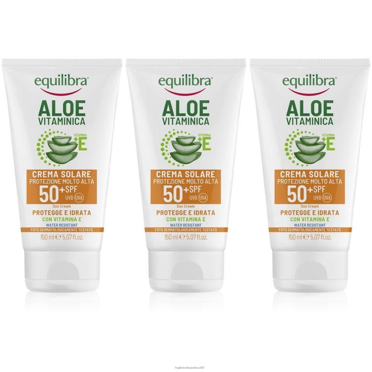 Acquista Online equilibra aloe vitaminica crema solare viso spf50+ 150 ml e Cerca l'offerta più bassa