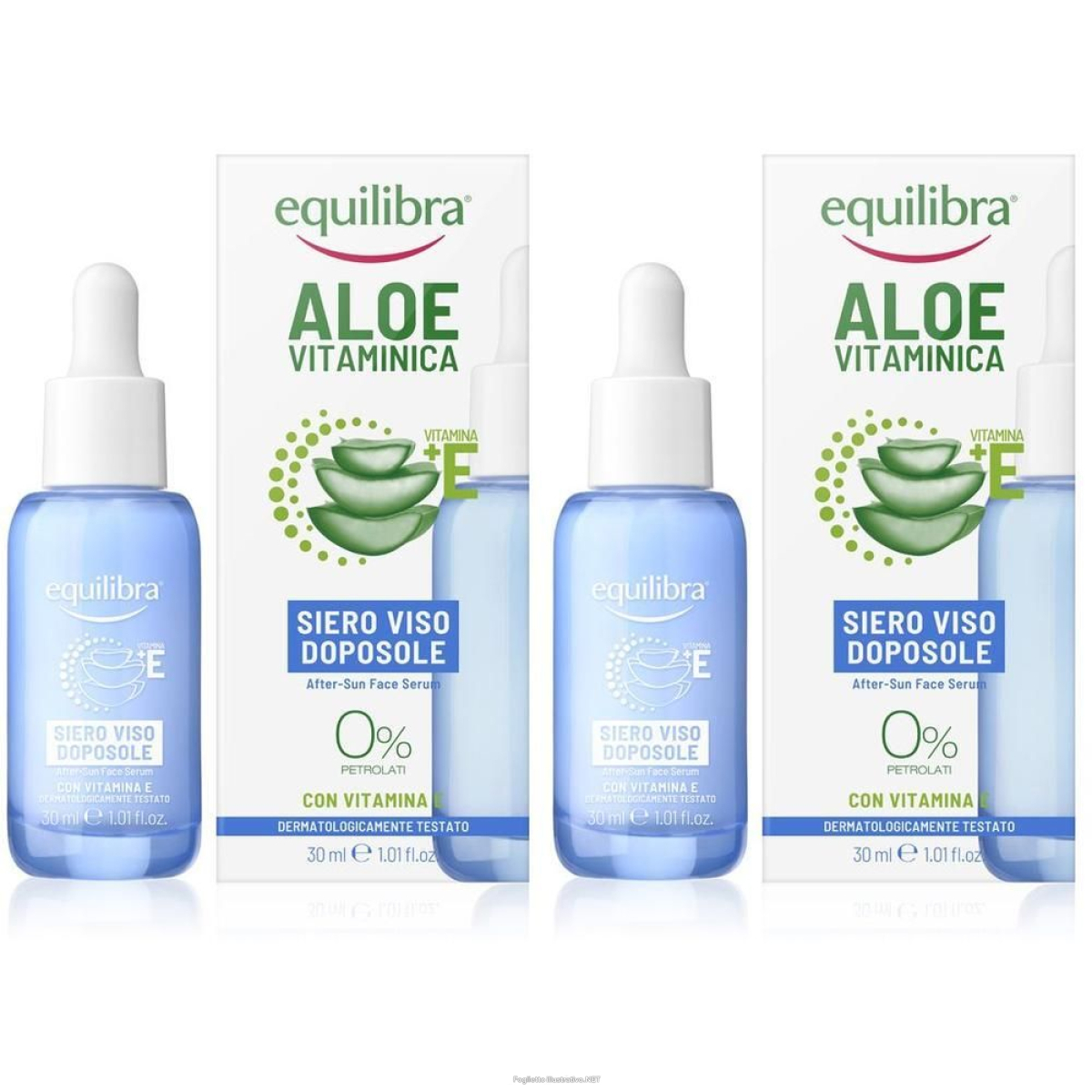 Acquista Online equilibra aloe vitaminica siero viso doposole 2x30 ml e Cerca l'offerta più bassa