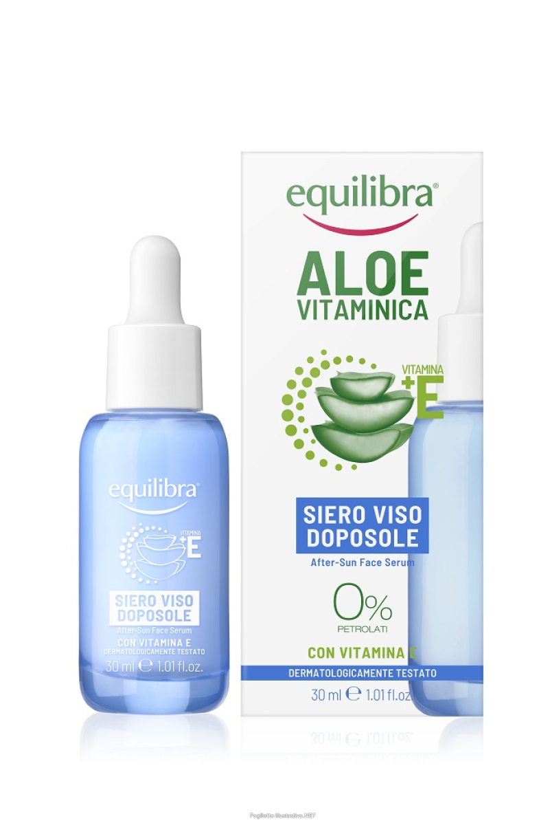 Acquista Online equilibra aloe vitaminica + vitamina e siero viso doposole 30ml e Cerca l'offerta più bassa