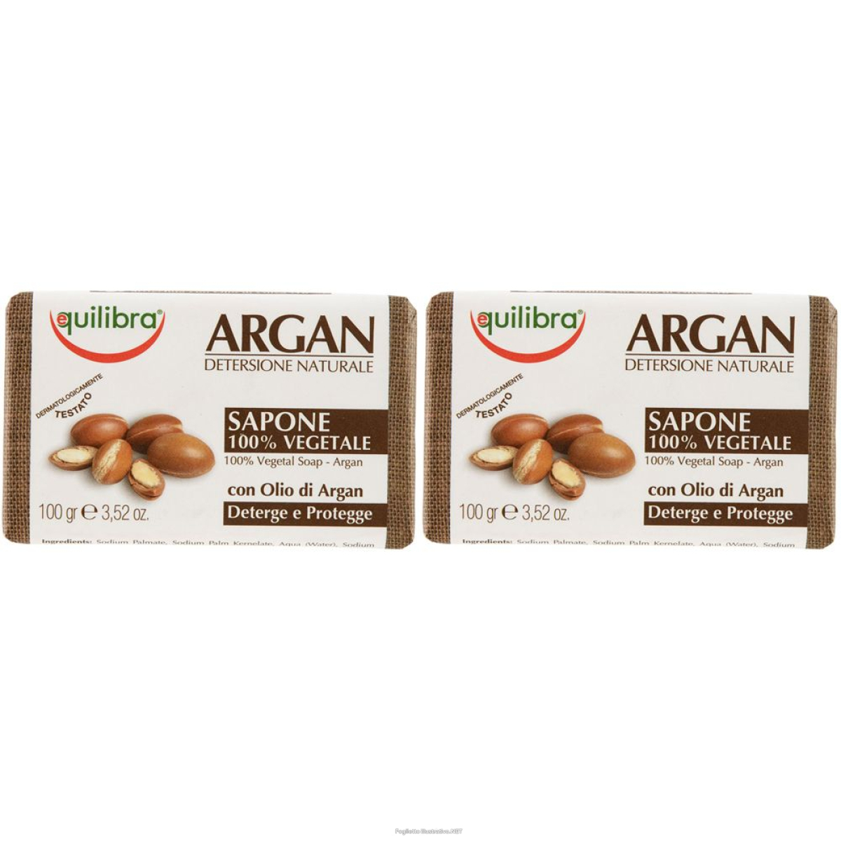 Acquista Online equilibra® argan detersione naturale set da 2 2x100 g sapone e Cerca l'offerta più bassa