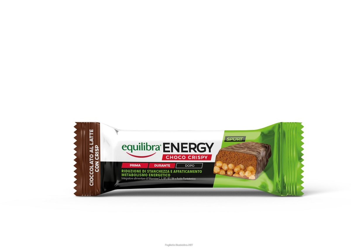 Acquista Online equilibra barretta energy choco crispy per la riduzione di stanchezza ed affaticamento 1 barretta da 40 g e Cerca l'offerta più bassa