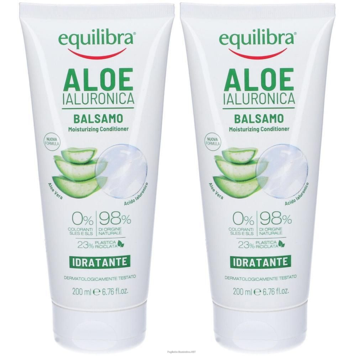 Acquista Online equilibra capelli aloe balsamo idratante 2x200 ml e Cerca l'offerta più bassa