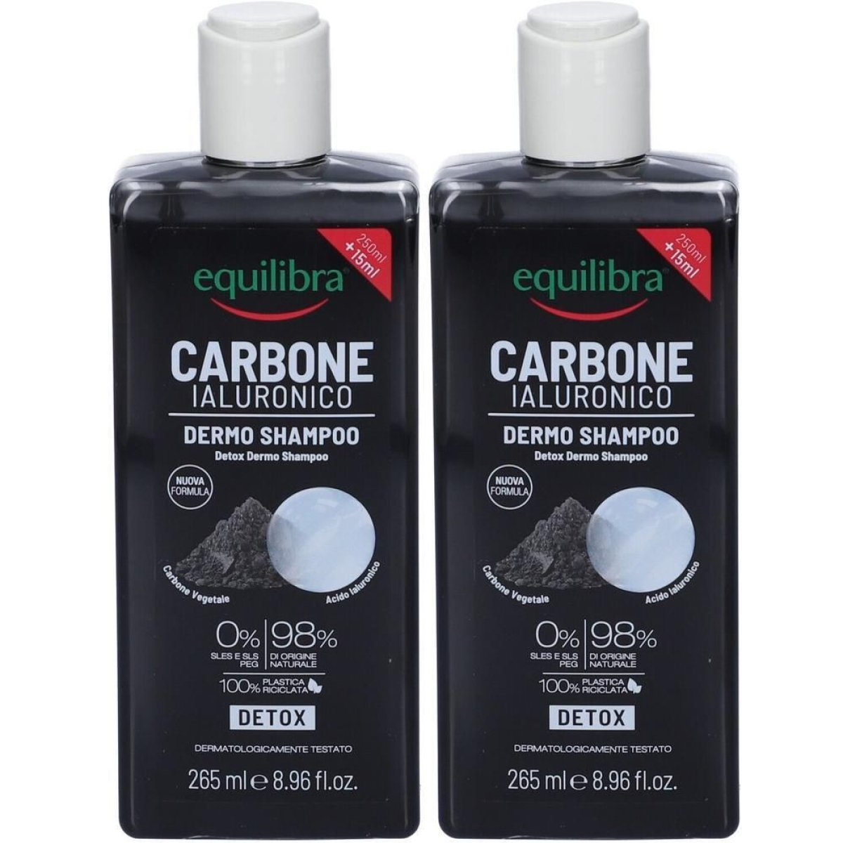 Acquista Online equilibra® carbone ialuronico dermo shampoo 2x265 ml e Cerca l'offerta più bassa