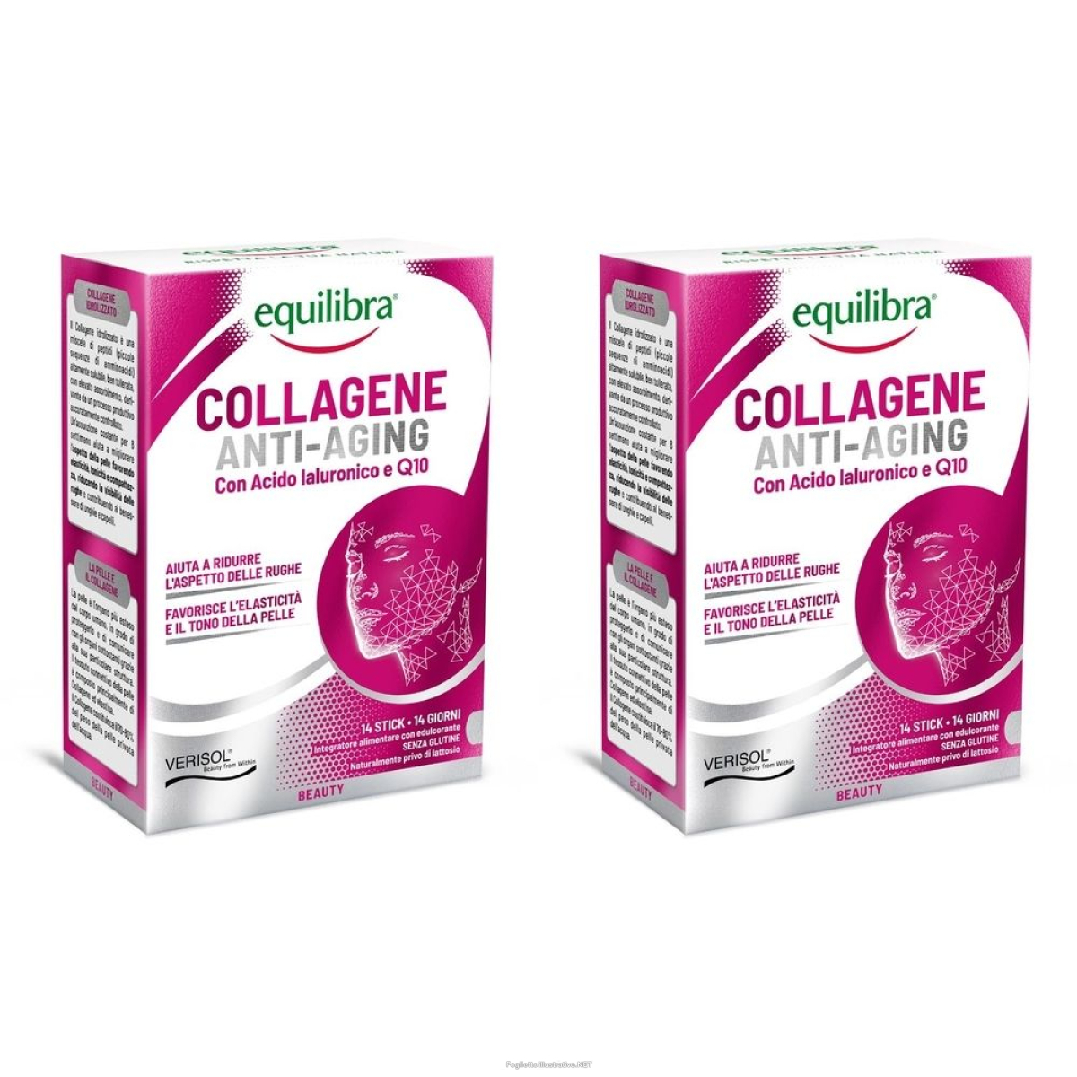 Acquista Online equilibra collagene anti-aging stick set da 2 2x140 g polvere per solu e Cerca l'offerta più bassa
