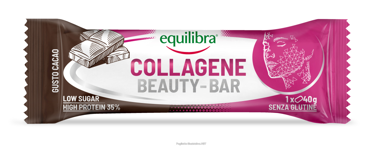 Acquista Online equilibra collagene beauty-bar barretta proteica 35% gusto cacao senza glutine 40 grammi e Cerca l'offerta più bassa