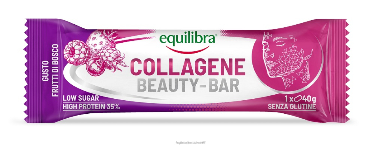 Acquista Online equilibra collagene beauty-bar barretta proteica 35% gusto frutti di bosco senza glutine 40 grammi e Cerca l'offerta più bassa