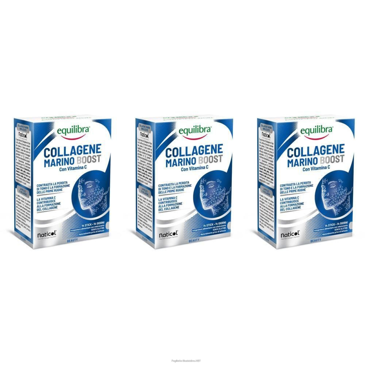 Acquista Online equilibra collagene marino boost stick 3x140 g compresse e Cerca l'offerta più bassa