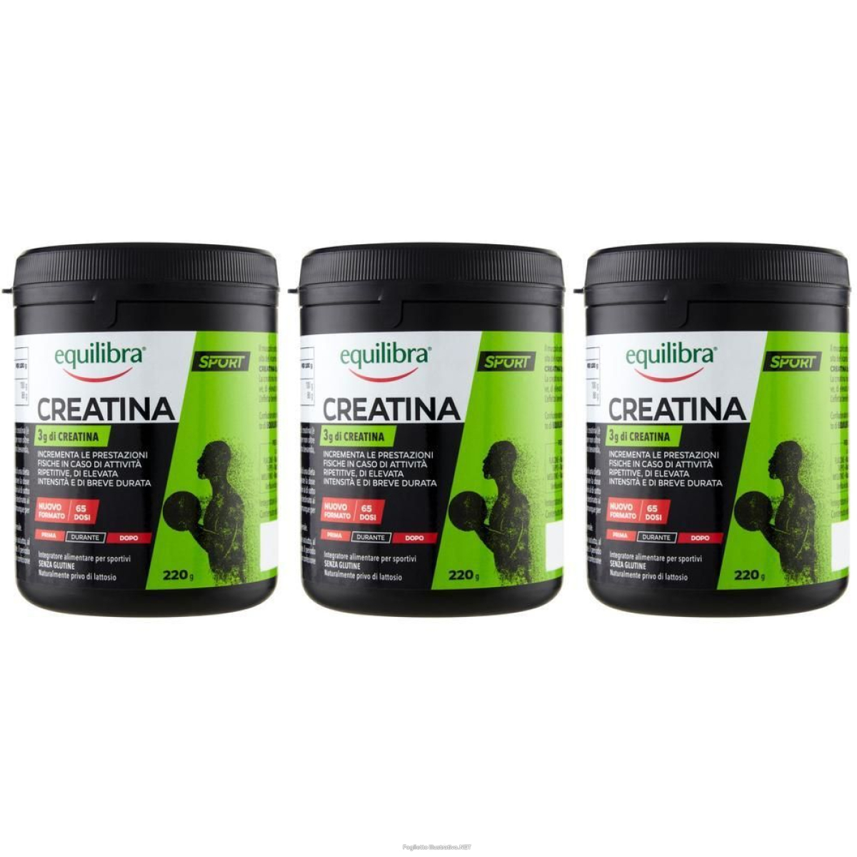 Acquista Online equilibra® creatina 3x220 g polvere per soluzione orale e Cerca l'offerta più bassa