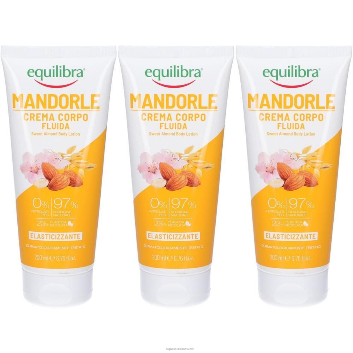 Acquista Online equilibra® crema corpo fluida mandorle 3x200 ml e Cerca l'offerta più bassa
